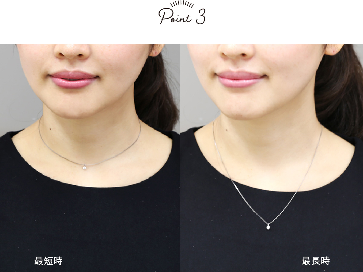 女性に大人気のプラチナ一粒ダイヤモンドネックレス