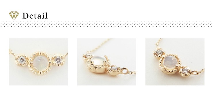 K10 YG オパール　ダイヤモンド　ネックレス