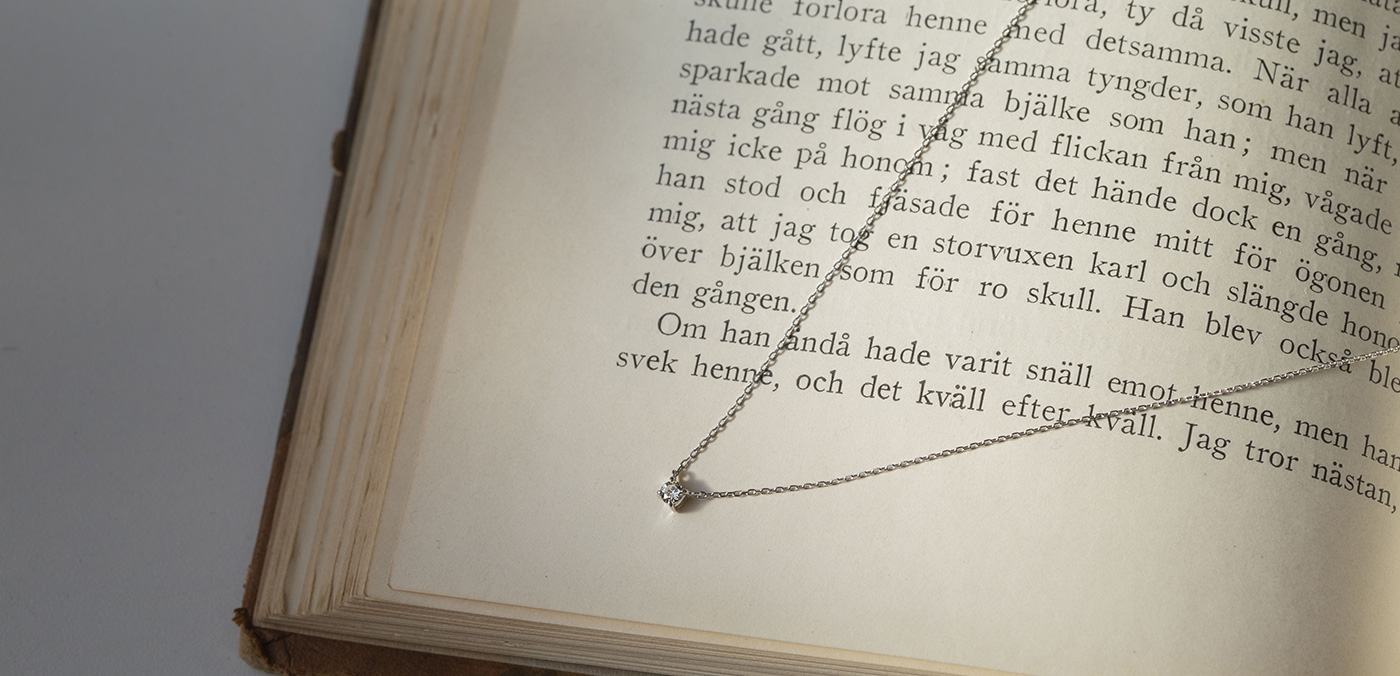 K10一粒ダイヤモンドネックレス