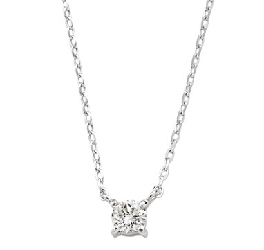 K10一粒ダイヤモンドネックレス