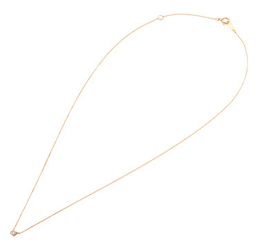 K10一粒ダイヤモンドネックレス