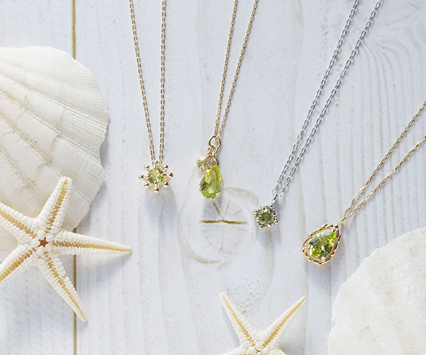 ペリドットのネックレス
