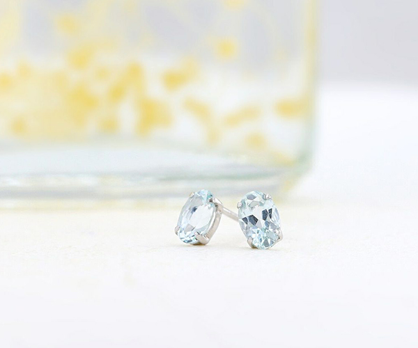 アクアマリンピアス