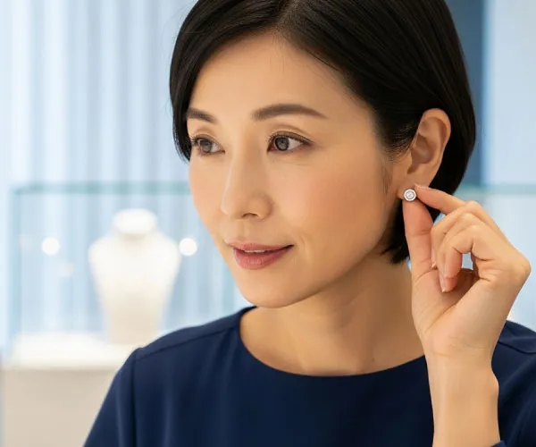 40代女性に似合うピアスデザインのイメージ｜素材とデザインの選び方ガイド