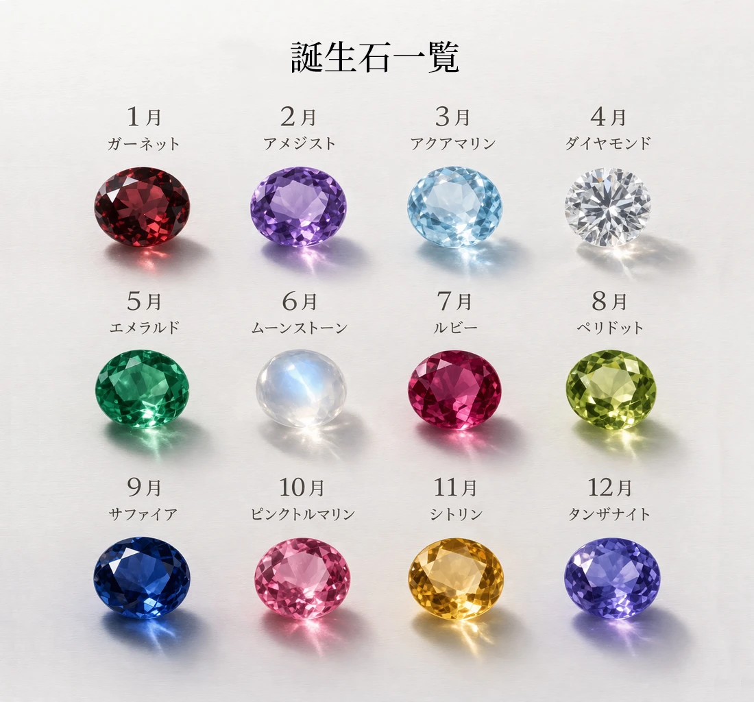 幸運を贈る「誕生石」
