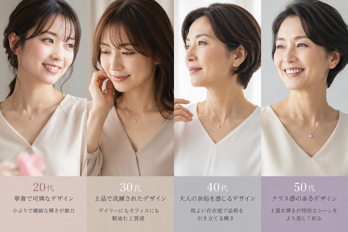年代別の女性に喜ばれる誕生日プレゼント用ネックレスの選び方
