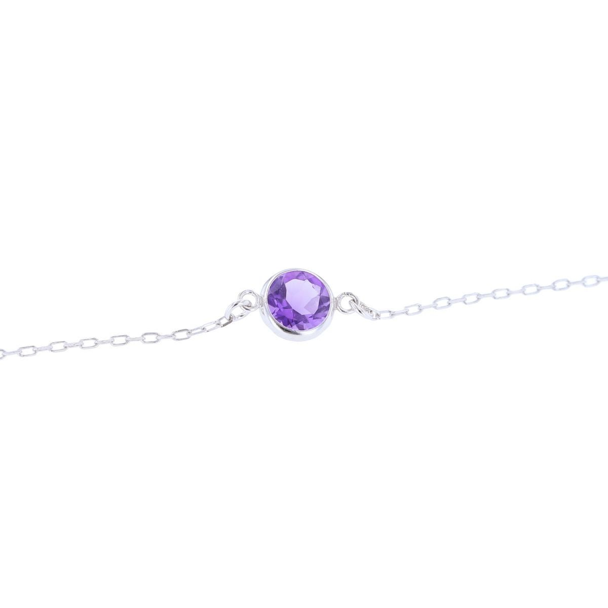 K10 YG WG アメジスト ブレスレット