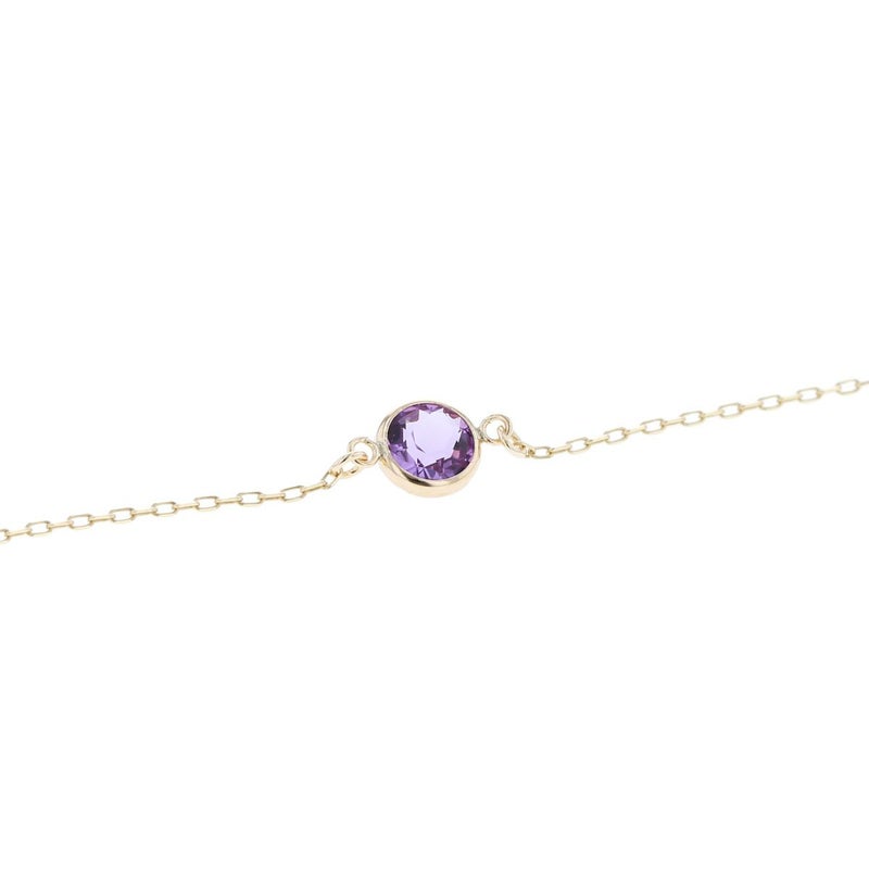 K10 YG WG アメジスト ブレスレット