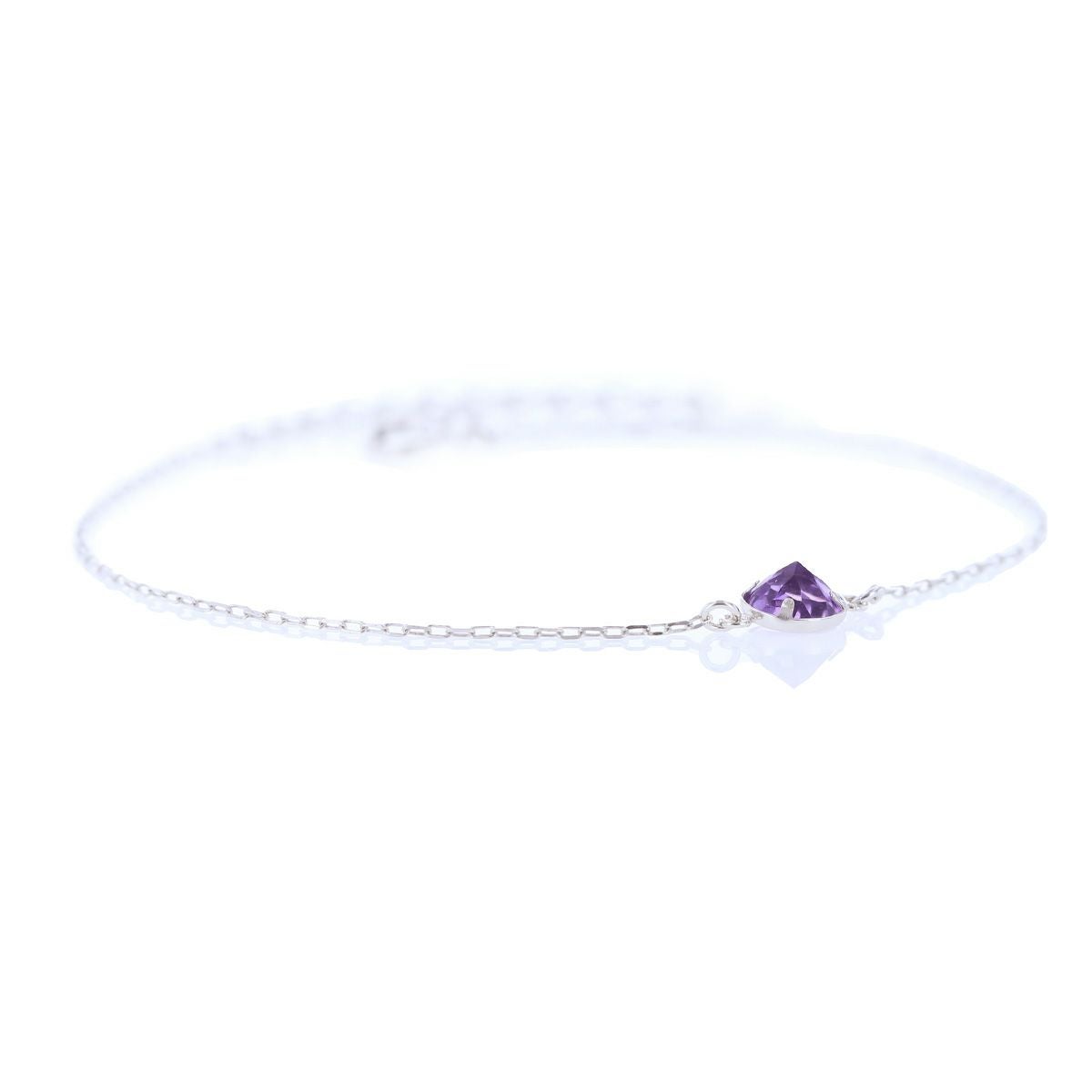 K10 YG WG アメジスト ブレスレット