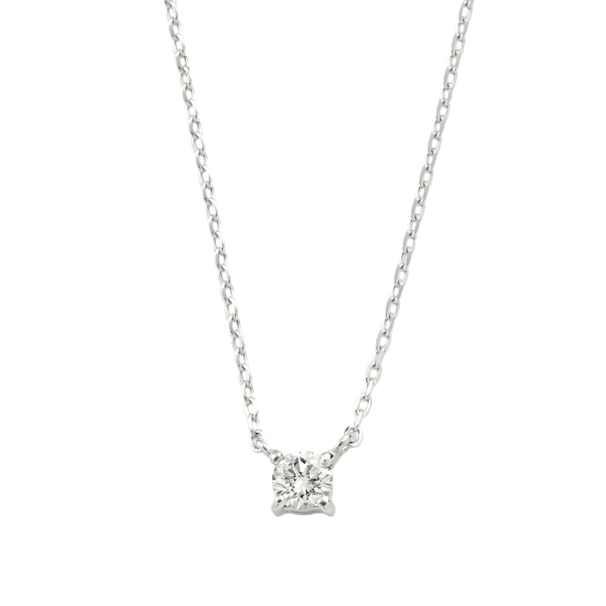 K10 PG YG WG 一粒 ダイヤモンド ネックレス