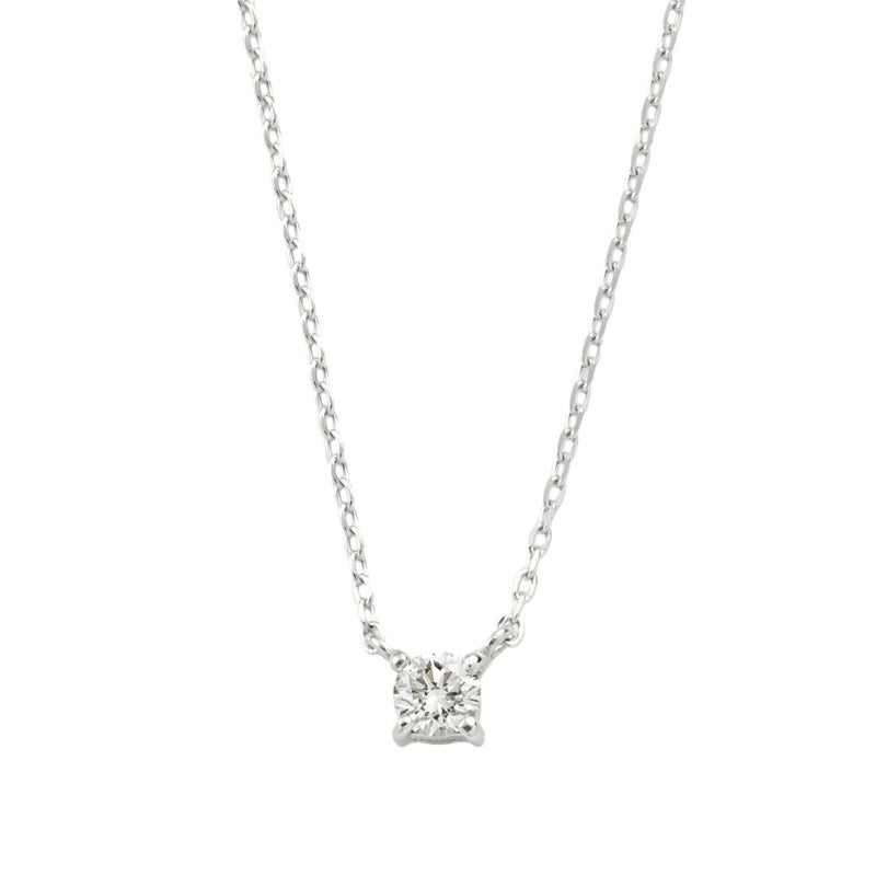 K10 PG YG WG 一粒 ダイヤモンド ネックレス