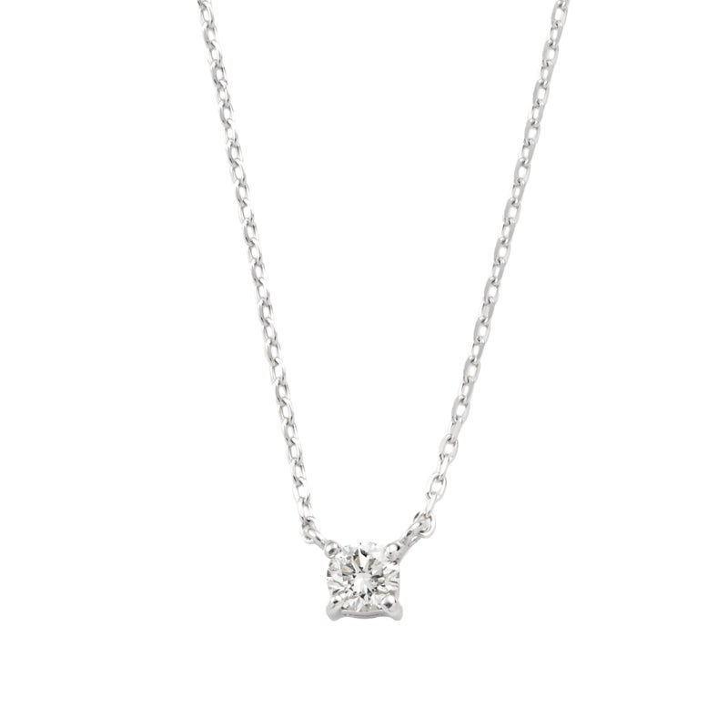 K10 PG YG WG 一粒 ダイヤモンド ネックレス