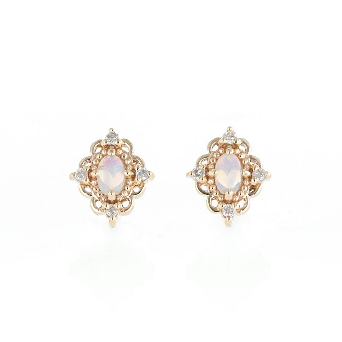 K10 YG オパール ピアス