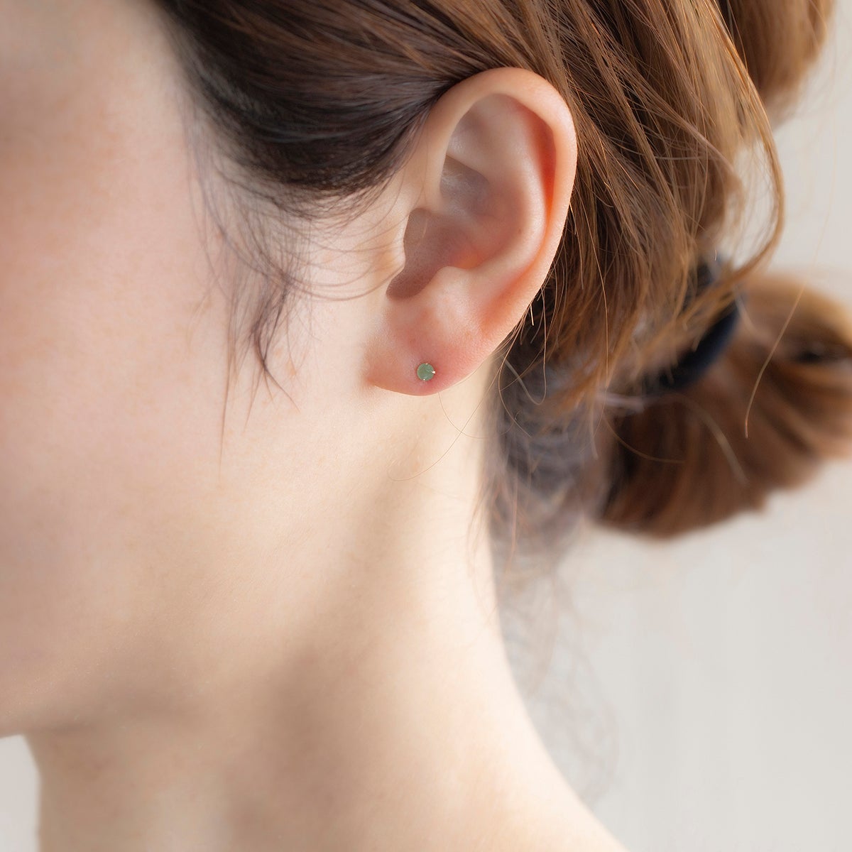 K18 PG エメラルド ピアス