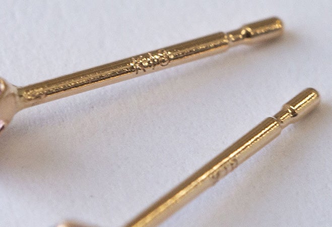 K18 PG ブルームーンストーン ピアス