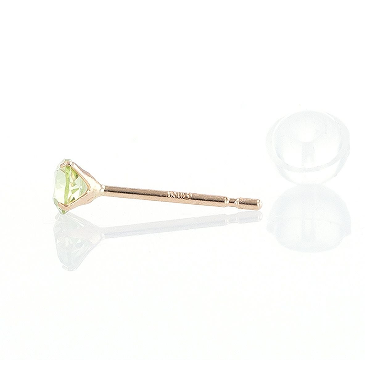 K18 PG ペリドット ピアス