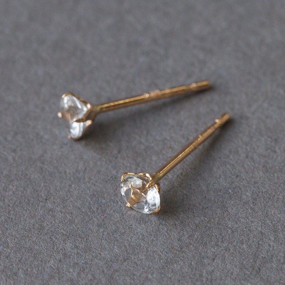 3月誕生石】K18 PG アクアマリン ピアス | IKEDAジュエリーオンライン