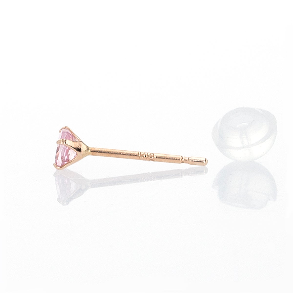 10月誕生石】K18 PG ピンクトルマリン ピアス | IKEDAジュエリーオンライン