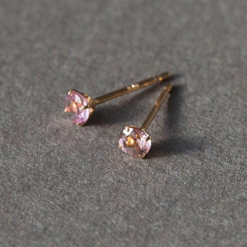 K18 PG ピンクトルマリン ピアス
