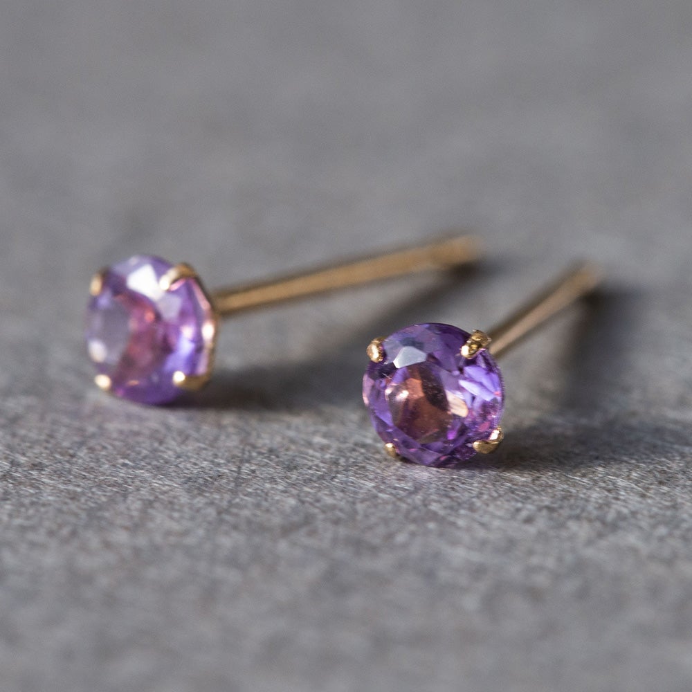K18 PG アメジスト ピアス