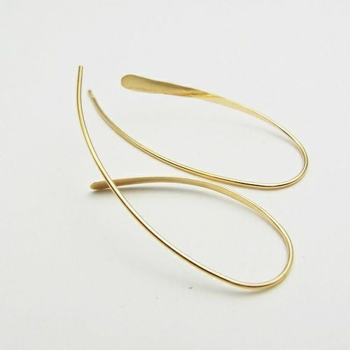 K18 YG アメリカンピアス ひねり ピアス