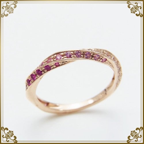 K10 PG サファイア ホワイトトパーズ リング