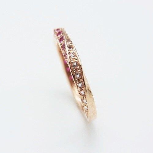 K10 PG サファイア ホワイトトパーズ リング