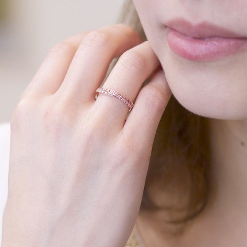 K10 PG サファイア ホワイトトパーズ リング