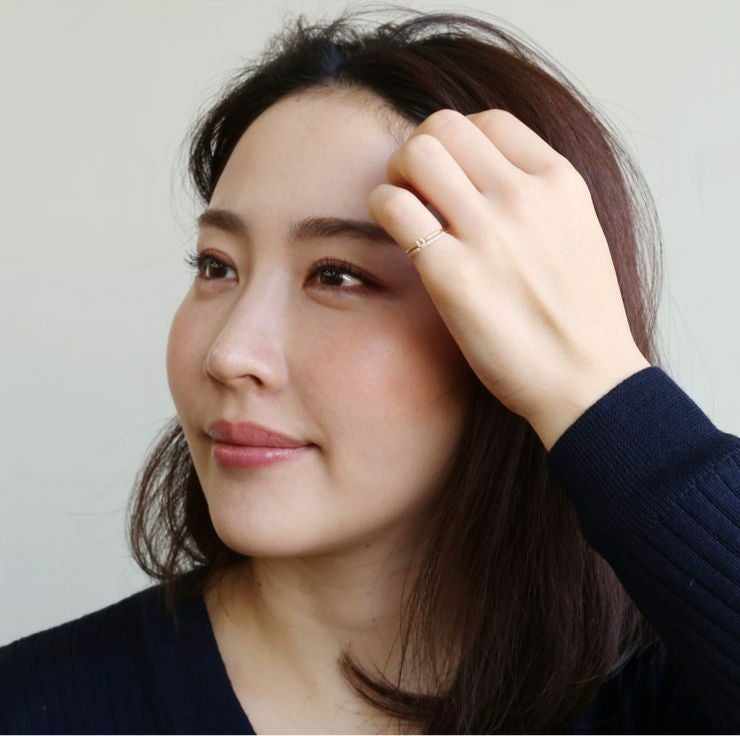 K10 PG/YG/WG ダイヤモンド ハーフエタニティ リング | IKEDA