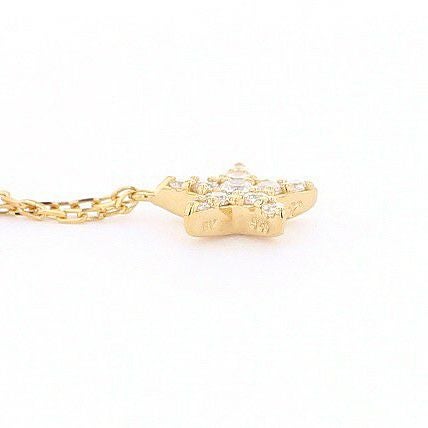 レアリゼ ベル（belle） シルバー キュービックジルコニア ルビー スター モチーフ ネックレス