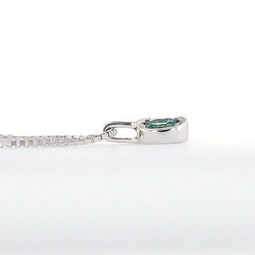 K10 ホワイトゴールド アレキサンドライト ネックレス
