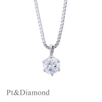 鑑定書付 0.12ct プラチナ ダイヤモンド ネックレス プラチナ900 プラチナ850