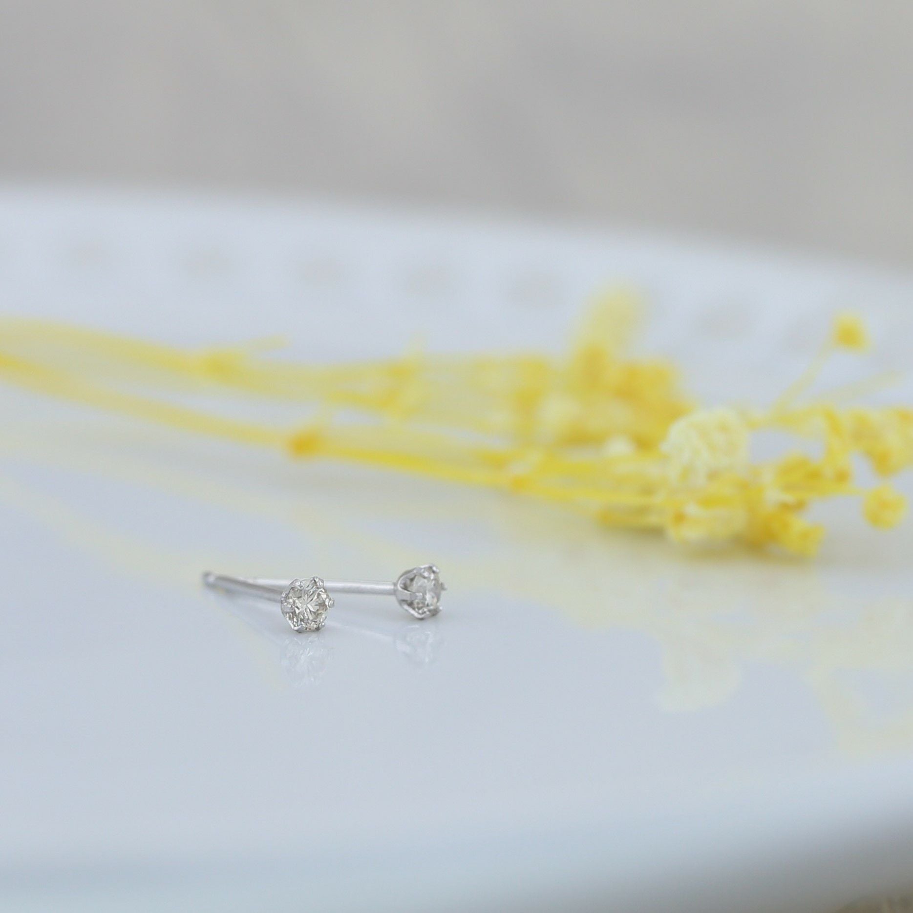 プラチナ 一粒 ダイヤモンド スタッド ピアス | IKEDAジュエリーオンライン
