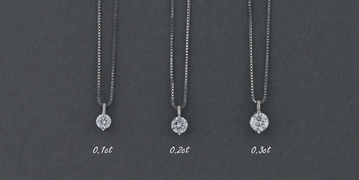 鑑定書付】 プラチナ 一粒 ダイヤモンド ネックレス | IKEDAジュエリー