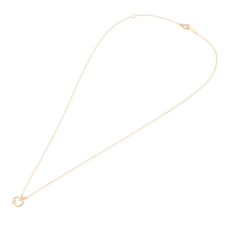 K10 PG/YG/WG ダイヤモンド アップル モチーフ ネックレス