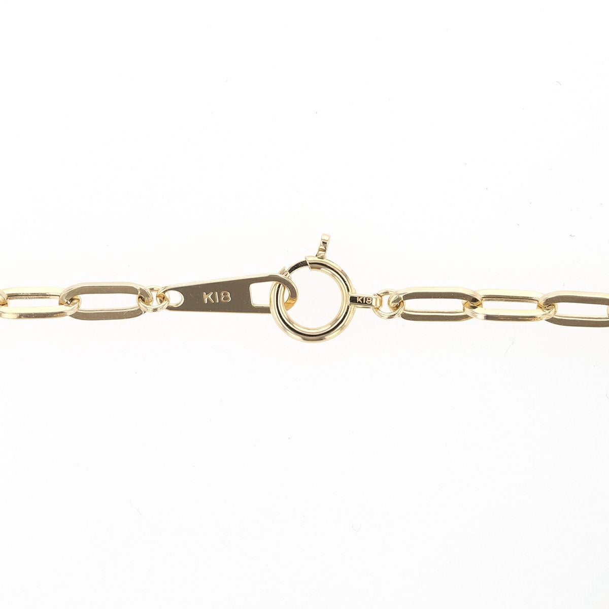 K18 YG ペーパークリップチェーン ブレスレット | IKEDAジュエリー