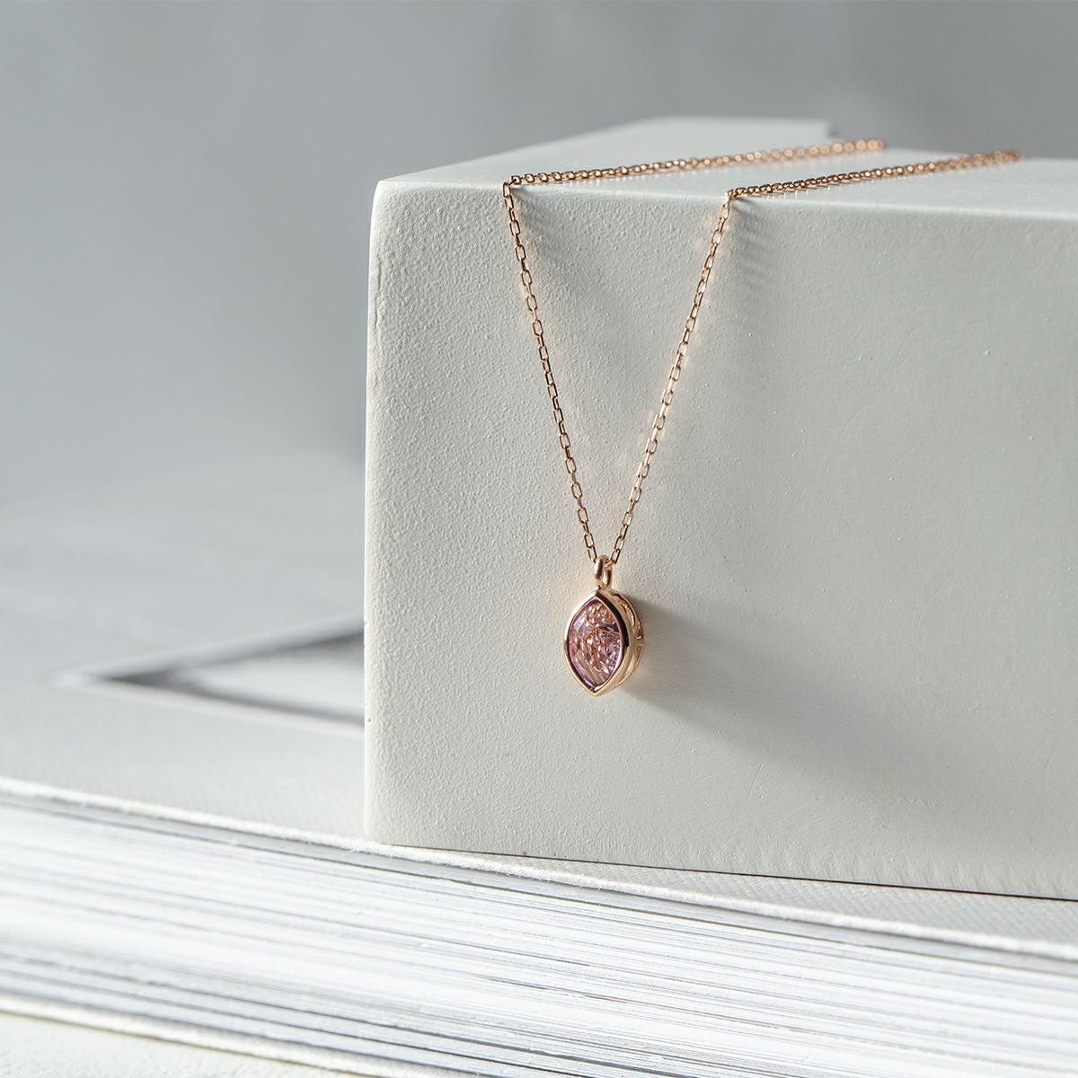 K10 PG アメジスト ダイヤモンド ネックレス トップスウィングスター ピンクゴールド