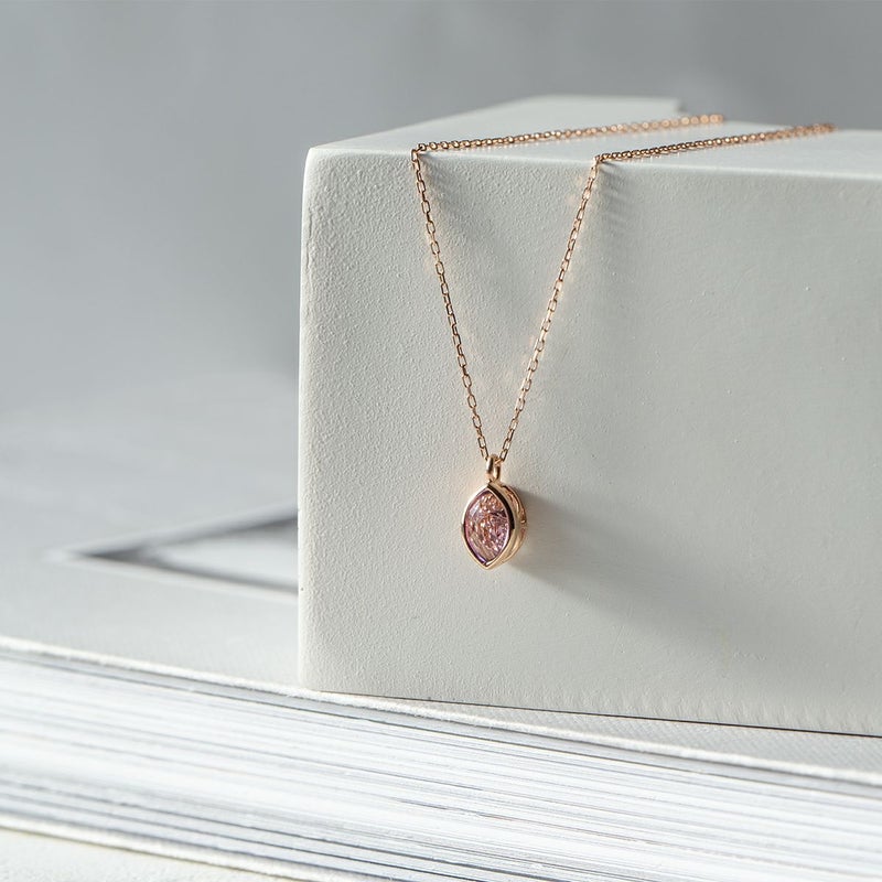 K10 PG アメジスト ダイヤモンド ネックレス トップスウィングスター ピンクゴールド