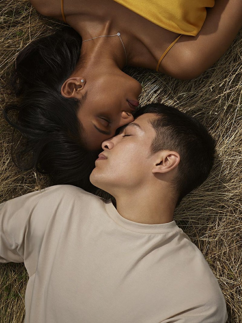 フローラル ヘイロー ソリティア ペンダント プラチナ900