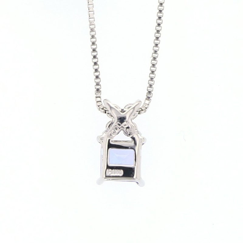 プラチナ タンザナイト ダイヤモンド ネックレス