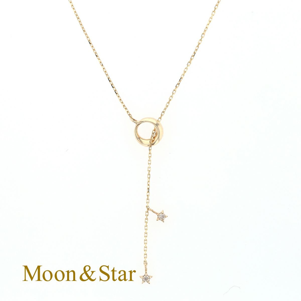 K10YGダイヤモンドネックレス