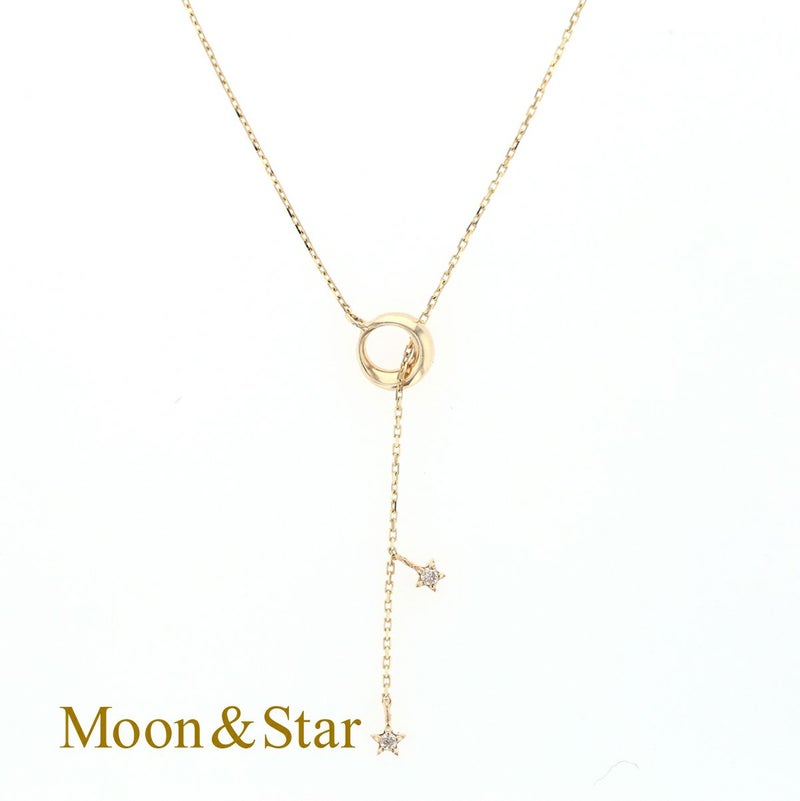 K10YGダイヤモンドネックレス