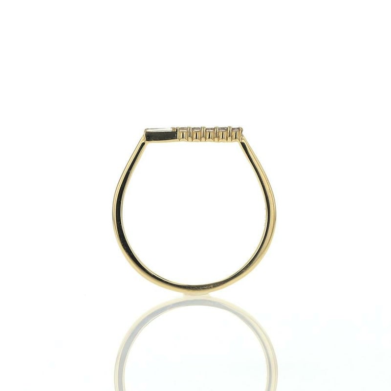 K18 YG/プラチナ950 ダイヤモンド リング