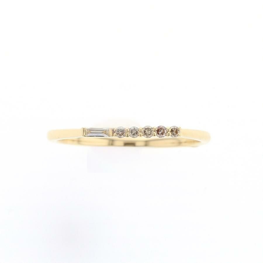 K18 YG/プラチナ950 ダイヤモンド リング