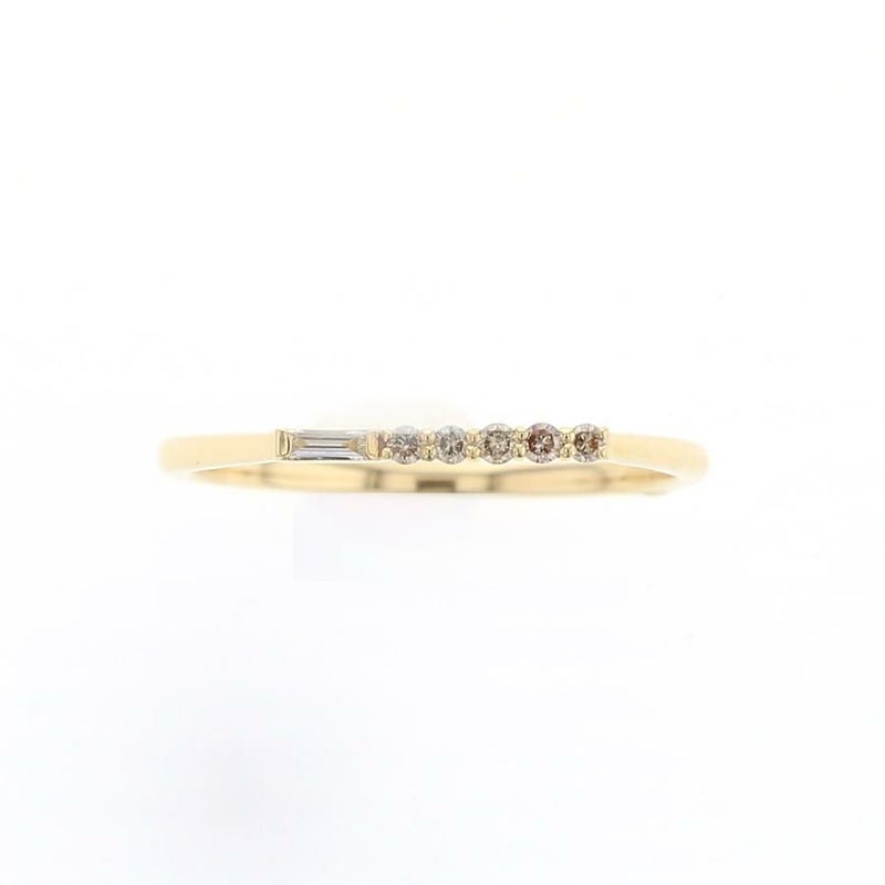 K18 YG/プラチナ950 ダイヤモンド リング