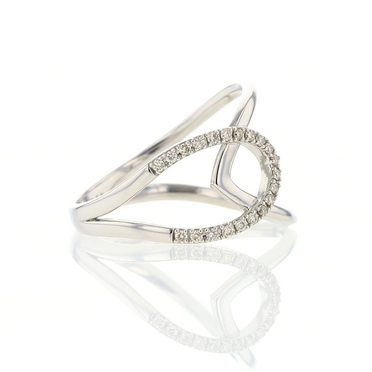 プラチナ/K18 YG ダイヤモンド リング