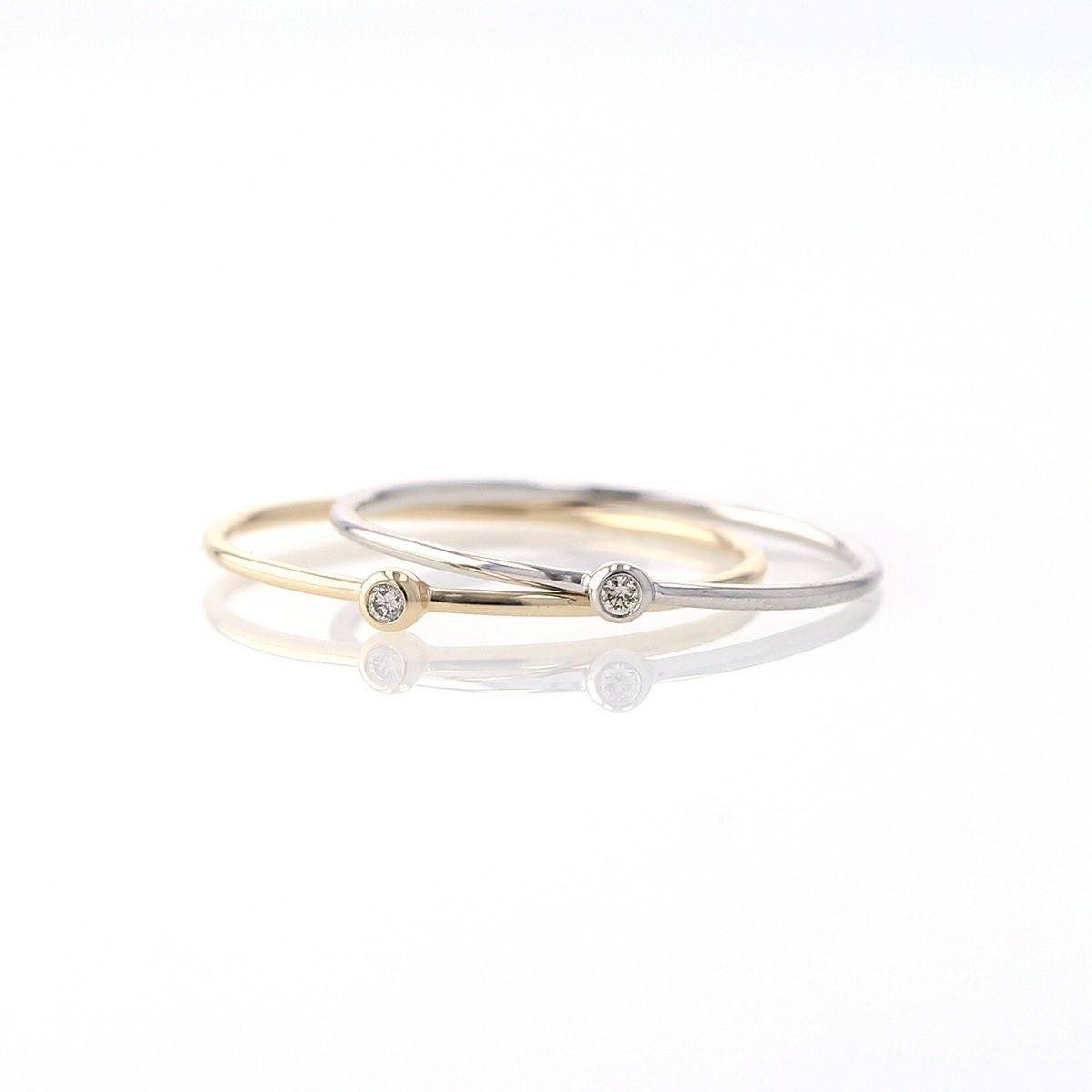 K10 YG WG ダイヤモンド リング 指輪 1粒 レディース 30代 40代 ダイヤ 誕生日 プレゼント 10金 彼女 妻 女性 イエローゴールド ホワイトゴールド