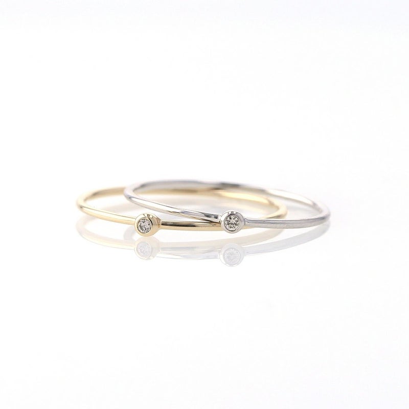 K10 YG WG ダイヤモンド リング 指輪 1粒 レディース 30代 40代 ダイヤ 誕生日 プレゼント 10金 彼女 妻 女性 イエローゴールド ホワイトゴールド