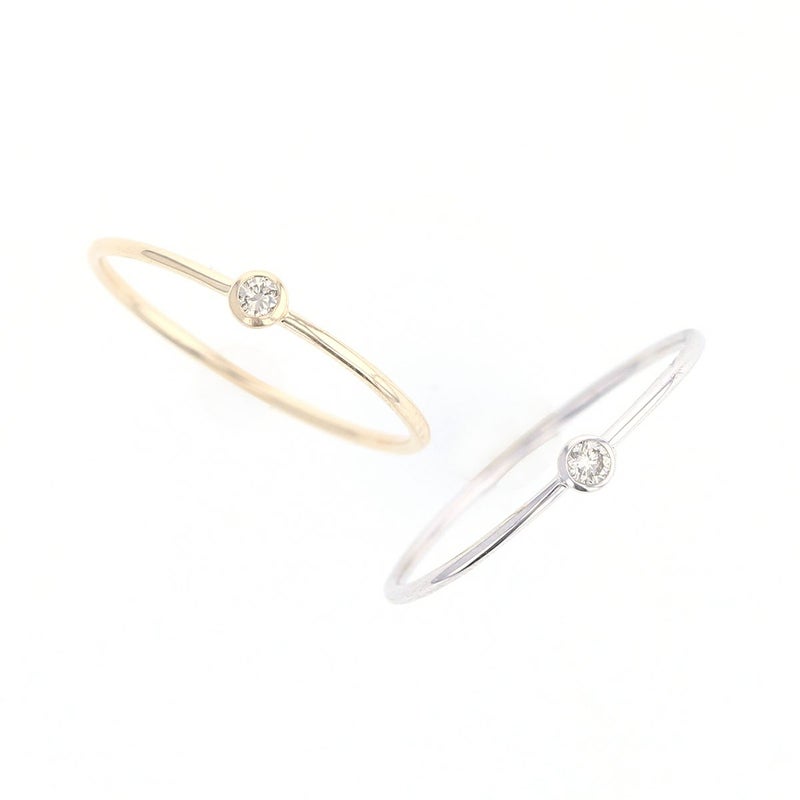 K10 YG WG ダイヤモンド リング 指輪 1粒 レディース 30代 40代 ダイヤ 誕生日 プレゼント 10金 彼女 妻 女性 イエローゴールド ホワイトゴールド