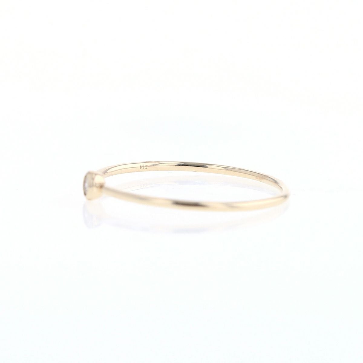 K10 YG WG ダイヤモンド リング 指輪 1粒 レディース 30代 40代 ダイヤ 誕生日 プレゼント 10金 彼女 妻 女性 イエローゴールド ホワイトゴールド